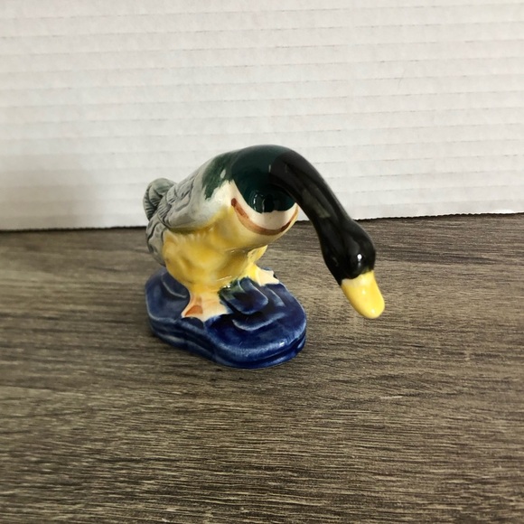 Vtg Ceramic Mallard Duck Figurine - Picture 1 of 13